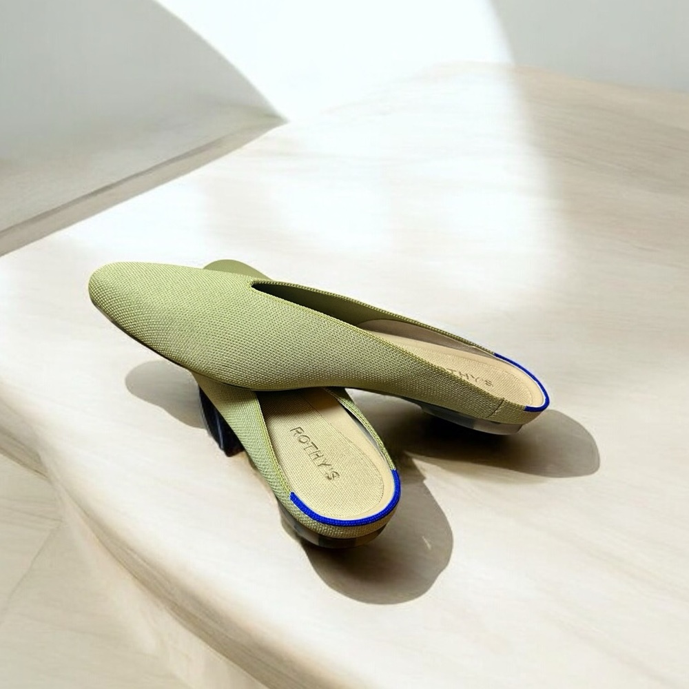 Rothy’s almond toe demi-mule slip on shoes- size 12.5